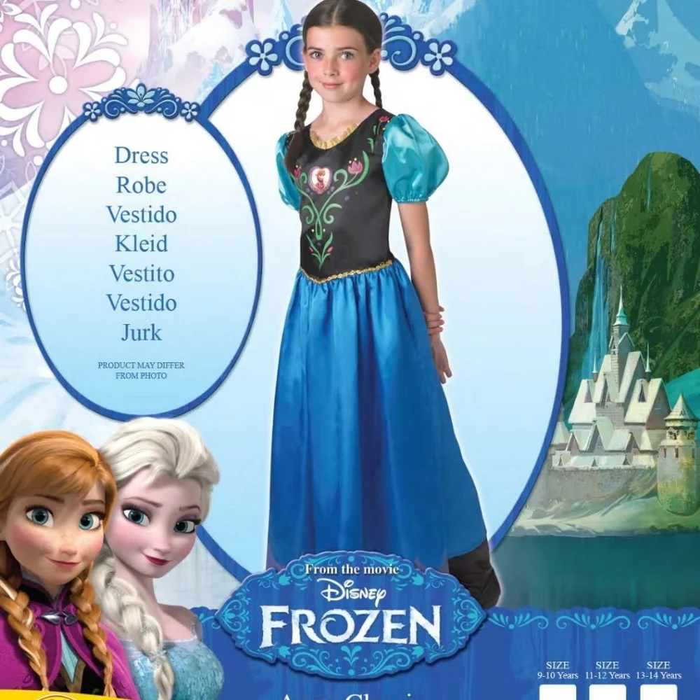 Disney Frozen Anna Costume Size 9-10 Yrs